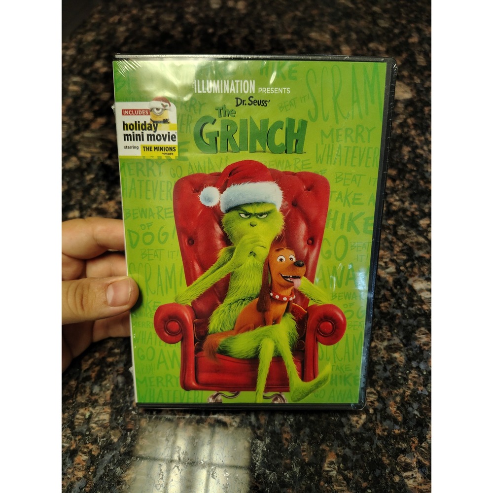 Dr. Seuss The Grinch DVD Illumination 2018 Animated Movie New Sealed 3 Mini Movi